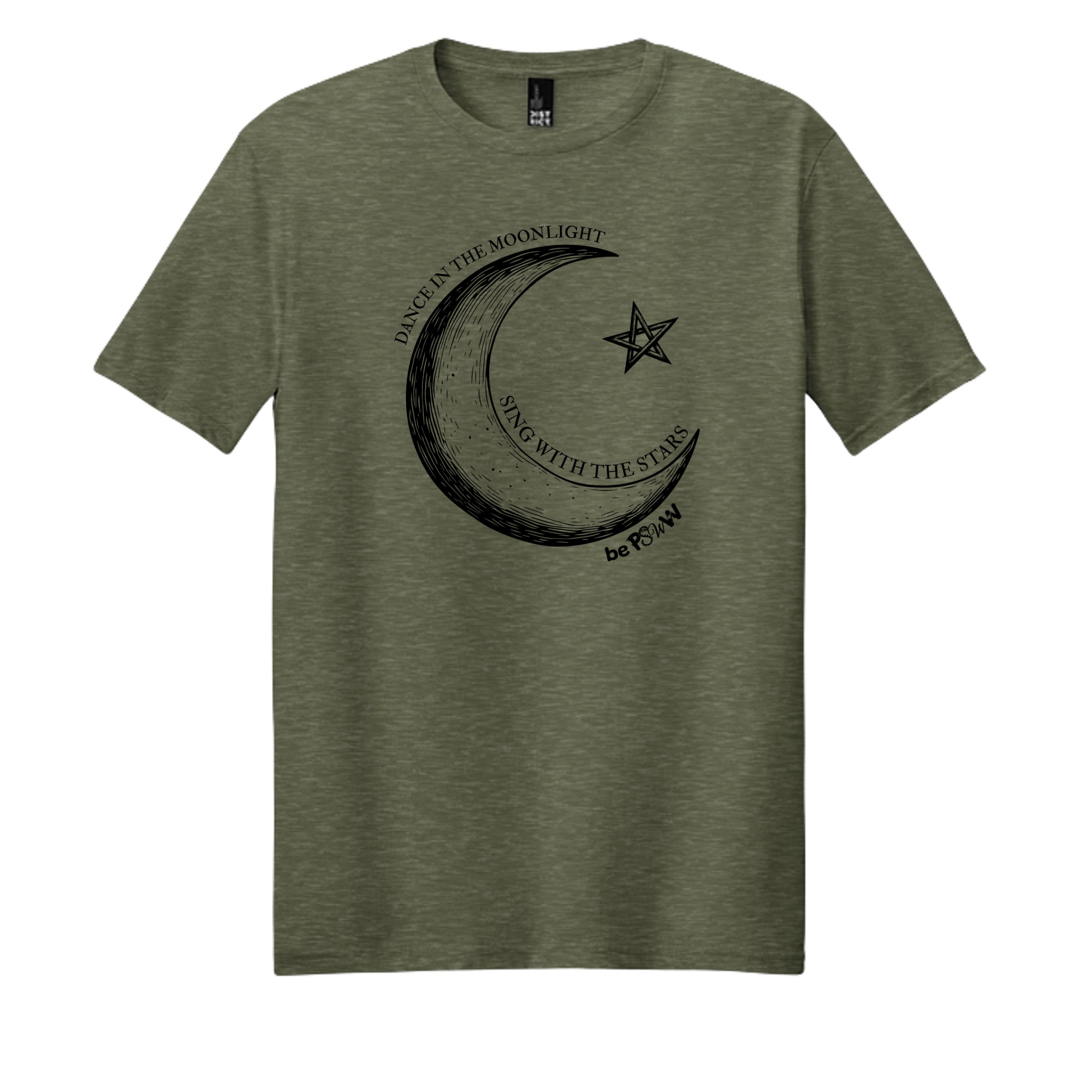 Heathered Olive - DM108 - FRONT